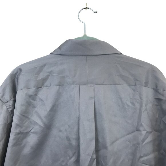 Michael Kors Mens Gray Button Down Dress Shirt 17.5 34/35 100% Cotton - Picture 5 of 5